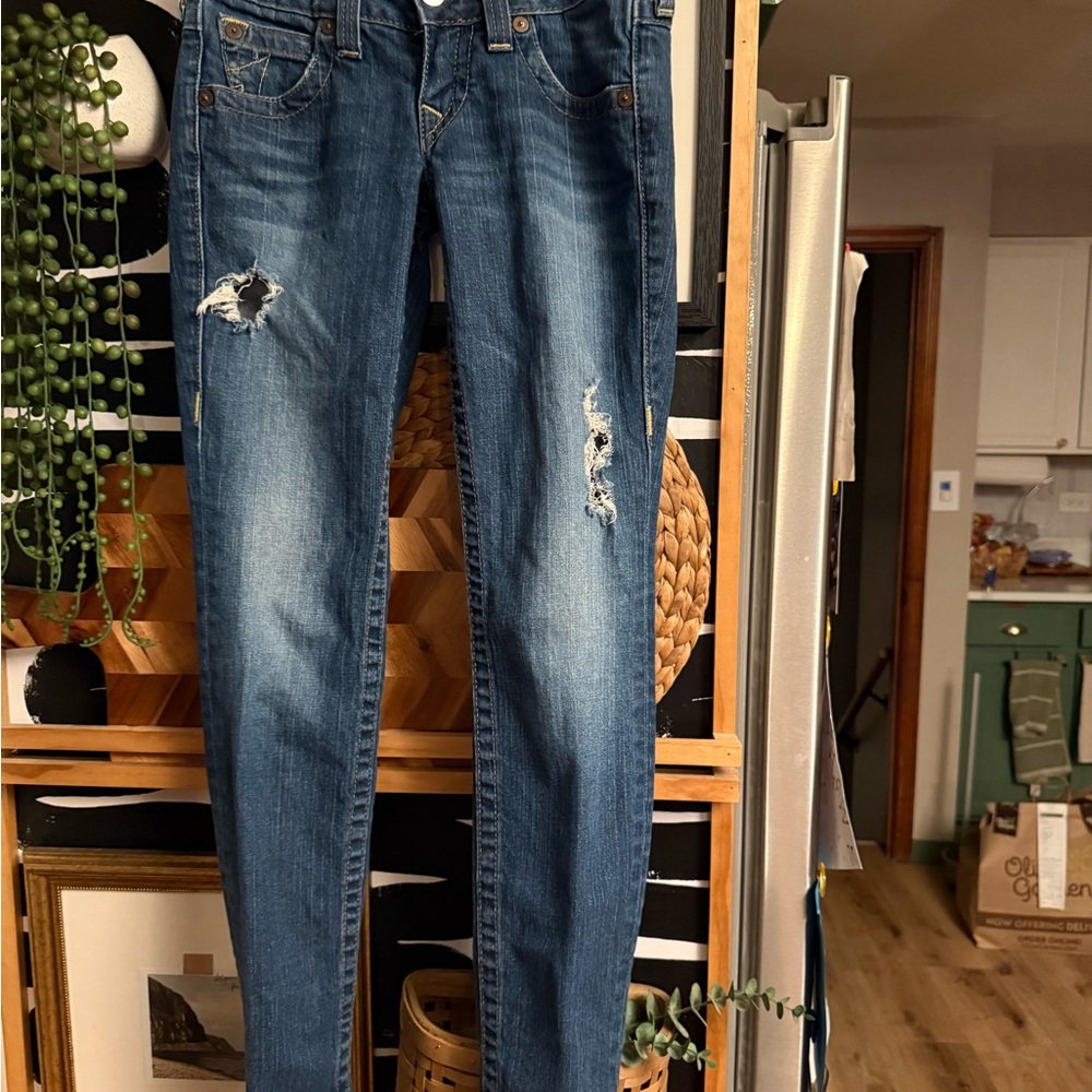 True Religion Distressed Skinny Jeans – Size 26